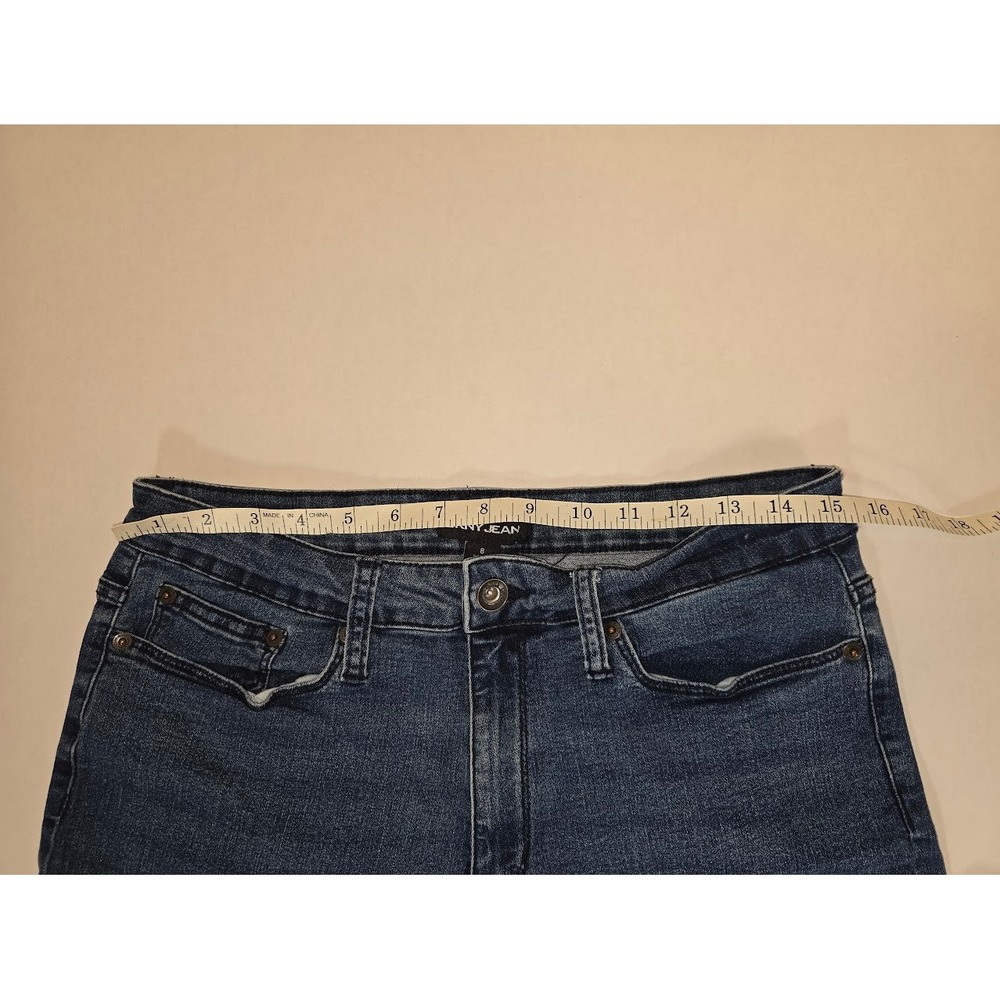 DKNY‎ Jeans Denim Bermuda Shorts Dark Wash Pockets Comfort Casual Size 8 - Picture 5 of 6
